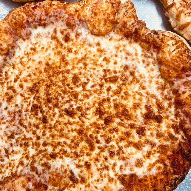 Jack-o-lantern Pizza Cheese Pizza Only.