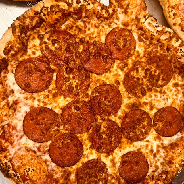 Pepperoni Jack-O’-Lantern Pizza.