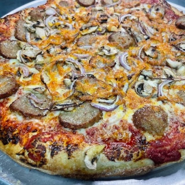 Motor City Meatball Pizza.